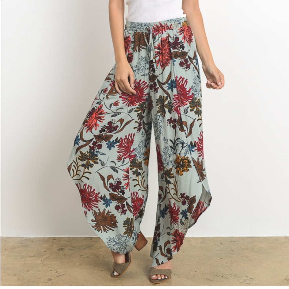 HOST PİcK⭐️Mint floral print pant - Picture 3 of 8